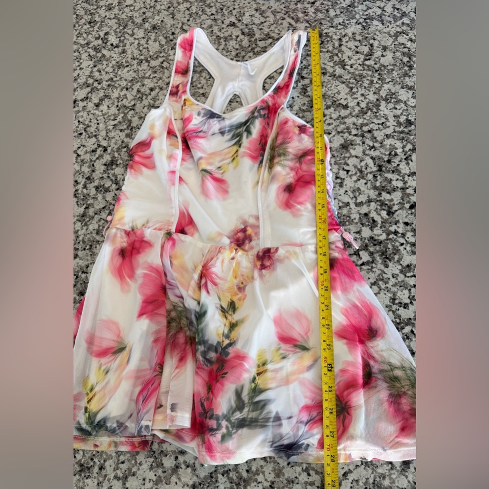 Anthropologie Daily Practice M/P Floral Ruched Open Back Romper Dress - Picture 9 of 12